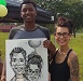 Caricature by Bernie of a young couple