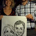 Caricature by Bernie of a couple
