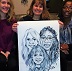 Caricature by Bernie of 3 women